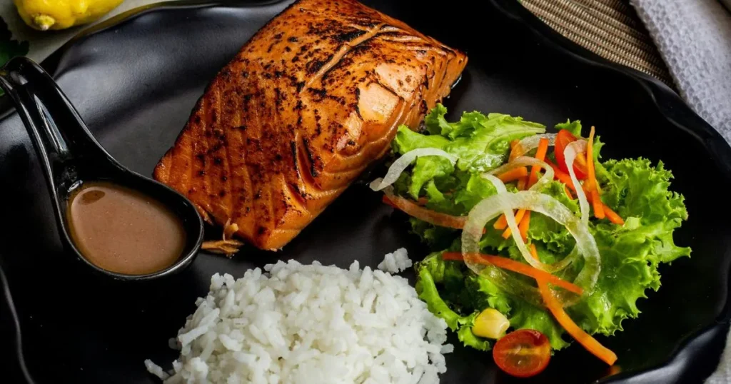 salmon rice recipe